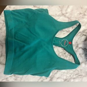 Wilson green crop sports bra